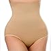 SAYFUT Women's Hi-waist Tummy Control Thong Panties Body Shaper Waist Trainer Nude1 US 4-10/Waist 25