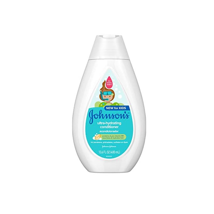 Johnson's Ultra-Hydrating Tear-Free Kids' Conditioner with Pro-Vitamin B5 & Proteins, Paraben-, Sulfate- & Dye-Free…