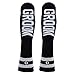 Men's 'Groom' Crew Socks, Black/Grey, Shoe Size 7-12