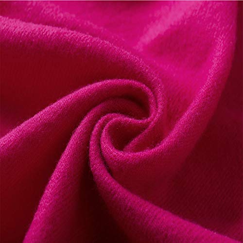 Bellonesc Cashmere Scarf Shawls for Women and Men (Rose red)