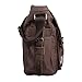HDE Vintage Canvas Messenger Bag Leather Military Tactical Style Travel Shoulder Field Bag fits 13 Inch Laptop