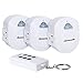 Dewenwils Indoor Wireless Remote Control Outlet, Electrical Plug in Remote Light Switch Kit, 15 AMP Heavy Duty, 100' RF Range, Compact Side Plug (Programmable Learning Code, 3 Outlets)