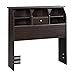 Sauder Shoal Creek Bookcase Headboard, Twin, Jamocha Wood finish