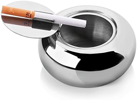 FACAIG Creative thickness drum - stainless steel ashtray with a car can shaped rendered leakproof practice of the mode (small) size: