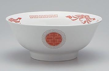 Amazon 赤絵ざくろ 6 8ラーメン丼 ラーメン丼 ラーメン鉢 ラーメン