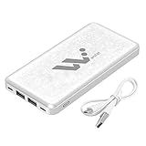 Wolat Portable External Battery, Compact Dual Usb Charger