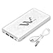 Wolat Portable External Battery, Compact Dual Usb Charger