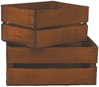 Viscio Trading 172951 Caja, Madera, marrón, 50 x 30 x 22 cm: Amazon.es: Hogar