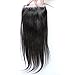 Vogue Queen Straight 5x5 Lace Closure Virgin Brazilian Human Hair Lace Closure with Baby Hair Free Part Natural Color 14 inches