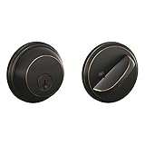 Schlage B60N716 Deadbolt, Keyed 1 Side, Aged Bronze