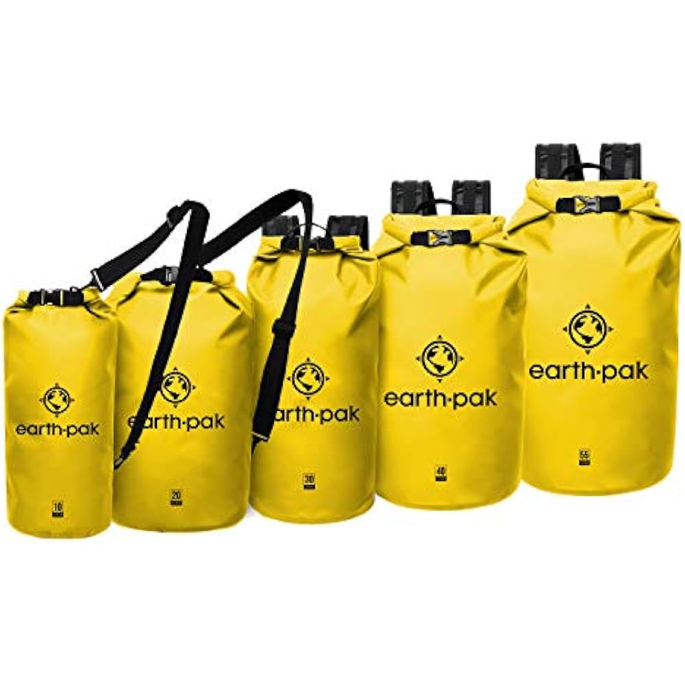Earth Pak Dry Bags Waterproof Roll Top Compression Sack Keeps Gear For