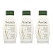 Aveeno Daily Moisturizing Body Wash for Dry & Sensitive Skin with Prebiotic Oat, Hydrating Oat Body Wash Nourishes Dry Skin & Gently Cleanses, Light Fragrance, Sulfate-Free, 12 fl. oz, 4 Pack