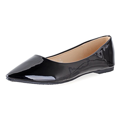 Bella Marie BellaMarie Angie28 Women's Classic Pointy Toe Ballet Flat