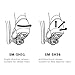 LANNIU Bike Cleats Compatible with Shimano SPD SM SH51 Clipless Cycling Pedals Works with Spin Bike, Indoor Cycling & Mountain Bike Bicycle Cleats - Replacement Bike Cleats
