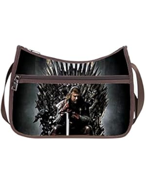JIUDUIDODO Oxford Fabric Custom Game of Thrones Cross Body Hobo Handbags Casual Bags (Twin Sides)
