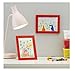 FISKBO Home Decoration Simple Photo Frames 3 Package (Red 4x6)