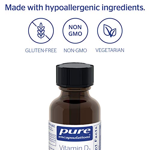 Pure Encapsulations Vitamin D3 Liquid Supplement to Support Bone
