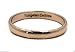 MJ 3mm Thin Rose Gold Plated Ring Tungsten Carbide Wedding Band