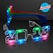 Light Up LED 2019 Graduation Party Novelty Glasses, Assorted Colors (Set of 4)