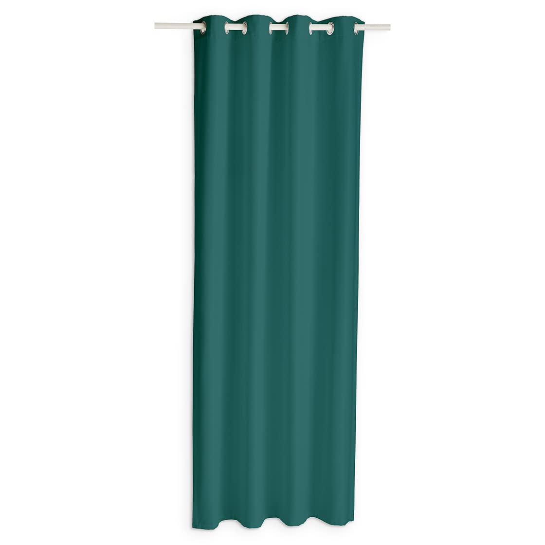 Today Opaque Curtain with Eyelets, Polyester, Emerald, 140 x 260 cm