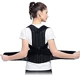 【2018 Newest】Back Brace Posture Corrector for Teenager Women & Men | Improves Posture and Provides Lumbar Support |Best Fully Adjustable Upper Support Braces by Nawati (Medium)