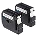 Label KINGDOM Compatible Label Tape Replacement for Brother M231 MK231 M-K231 M-231 12mm 0.47 Inch M Tape,26.2 Feet, Black on White, Use for PT-M95 PT-65 PT-90 PT45M Label Maker, 2-Pack
