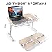 AboveTEK Laptop Desk for Bed, Portable Table Tray with Foldable Legs, Height Adjustable Notebook Computer Stand for Reading Writing on Bed Couch Sofa Floorthumb 4