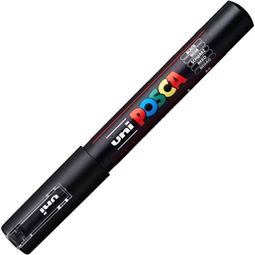 Posca Acrylic Paint Marker, Extra Fine, Black price in Saudi Arabia