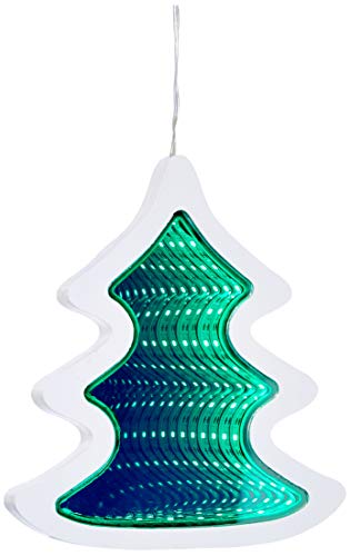 FBright Holzbaum mit 3D-Effekt, weiß, Altura 33 cm