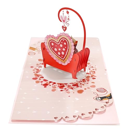 CUTPOPUP Cute Cat Couple – Anniversary Card, 3D Birthday Card, Wedding Greeting Card, Gift Card, Original Gifts for Women (Cute Cat Couple) US8-AN151ES