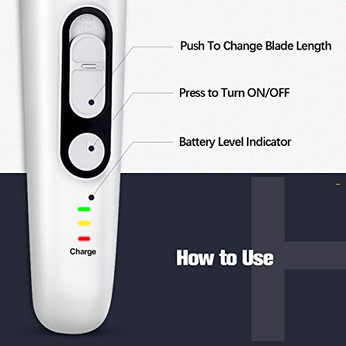 Tondeuse Cheveux Hommes Professionnel liaboe Tondeuse Barbe Rechargeable sans Fil avec Sabots Réglable 5 Hauteurs de Coupe（1.3mm-12mm）Norme d\'Étanchéité IPX7 Silencieux et Durable