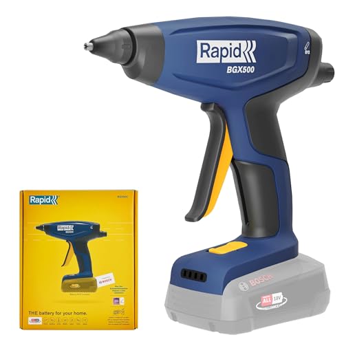 Rapid BGX500 18V Battery-Powered Cordless Glue Gun DIY with Quick Warm-Up