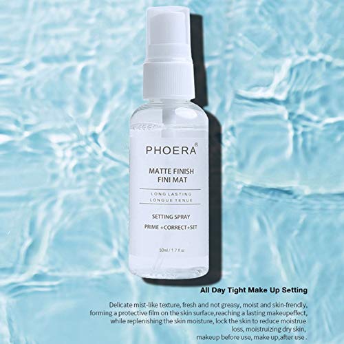 Yiitay Cosmetics Makeup Setting Spray Matte, Moisturiser Spray, 3-in-1 Primer & Correct & Setting Spray, Fixing and Finishing Spray for Face 50ml, Transparent - Thumbnail 4