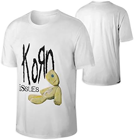VicRomanko Man's Korn Issues Cool Shirts Black