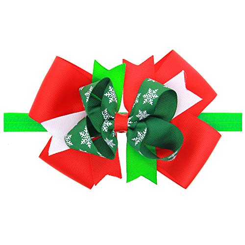 image for NinkyNonk Baby Girls Christmas Headbands Headdress Bowknot Hairbands C