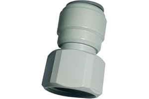 YZMSZ Acetal Copolymer 1/2" Tube OD Tube Fittings,1/2" Female Adapter, Push to connect for RO water filter system parts (pack of 5)