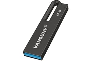 Vansuny 64GB Flash Drive Metal Waterproof USB Drive USB 3.0 Ultra High Speed Memory Stick, Portable Thumb Drive for PC/Tablets/Mac/Laptop