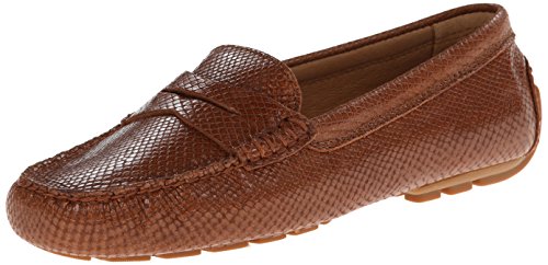 Lauren Ralph Lauren Women s Camila Slip-On Loafer, Polo Tan Glossy Snake, 7 B US