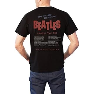 Alternative view of Générique The Beatles T Shirt American Tour 1964 Nouveau Officiel Vintage Homme Noir Size M