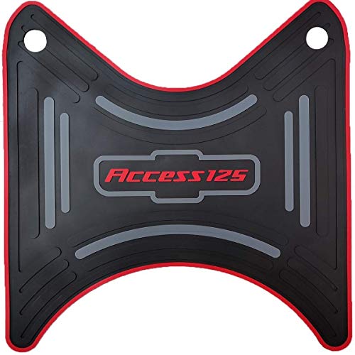 Zimba Rubber Scooty Foot Floor Mat for Suzuki Access 125 (Multicolour)