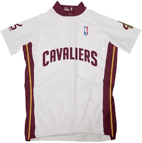 NBA Cleveland Cavaliers Women's Short Sleeve Cycling Home Jersey, Small, White