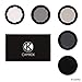 CamKix Cinematic Filter Pack Compatible with GoPro Hero 4 and 3+ Includes 4 Neutral Density Filters (ND2/ND4/ND8/ND16), a UV Filter and a Cleaning Cloth.