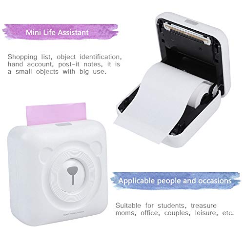 image for fosa Mini Thermal Printer Bluetooth Wireless Printer Support USB Pocke