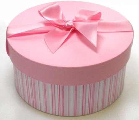 small round hat box