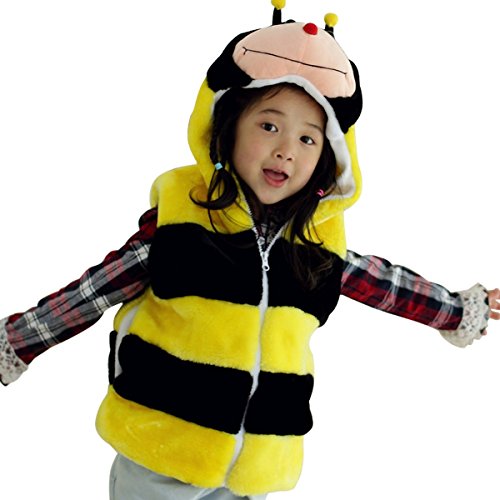 Hanstyle Cartoon Toddler/kids/child Role Play Costume Warm Hooded Animals Vest