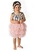 Kids Girls Princess Party Rose Flower Lace Ruffled Layered Tutu Skirt Dress 2-7y (2-3 Years, Sliver)