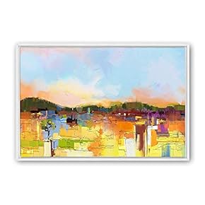 signwin Framed Canvas Wall Art Color Abstract Canvas...