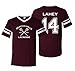 Adult Teen Wolf Beacon Hills Lacrosse Lahey 14 2-Sided Jersey (Maroon, Medium)