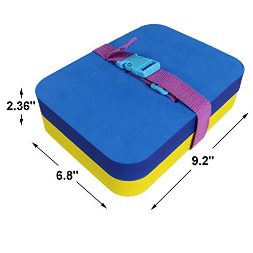 Egoelife Foam Back Floating Board Kickboard Swimming Training Aid with Buckle Belt for Kids Swimming Beginner (Black Float New Version) - Thumbnail 7