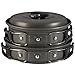 Camping Cookware Pot & Pan Set Mess Kit Backpacking Outdoor Cooking Bowl Made Of Lightweight Aluminum Material Small & Compact Foldable Handlesthumb 2